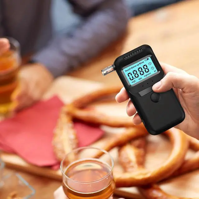 Alt view image 6 of 7 - WERLEO Breathalyzer, Portable Breathalyzer for Alcohol Tests Fast-High-Accuracy Alcohol Breathalyzer Tester with LCD Display and 10Pcs Reusable Mouthpieces for Personal&Professional Use