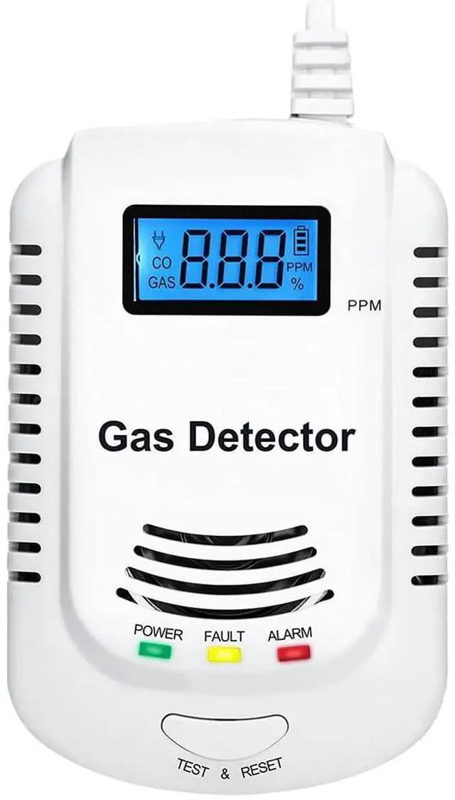 Main image of WERLEO Combination Natural Gas and Carbon Monoxide Detector Plug in 2-in-1 Co Detector and Combustible Gas Detector,Propane,LPG,Gas Leak Detector for Kitchen/Home