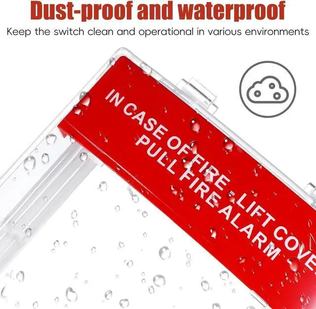 Alt view image 3 of 7 - WERLEO Fire Alarm Cover, Fire Alarm Pull Station Covers | Manual Call Point Protective Guard for Fireproof Switch Guard