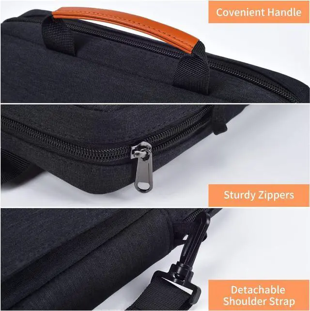 Alt view image 5 of 7 - WERLEO 9-11 Inch Tablet Shoulder Bag Carrying Case for 11" iPad Pro M4/ iPad Air 11" M3 M2 2025 2024, iPad A16 11" 2025, New Amazon Fire Max 11/10.1" Fire HD 10 Plus, Vertical Laptop Sleeve Handbag