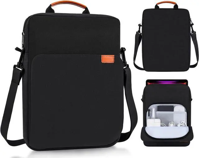 Main image of WERLEO 13 - 14 Inch Laptop Shoulder Bag Carrying Case for Macbook Air 13" M4 M3 M2 A3420 A3113/ MacBook Pro 14 M4 M3 M2 M1/ 13" iPad Pro M4/ iPad Air M3 M2 2025, Vertical Laptop Sleeve Handbag
