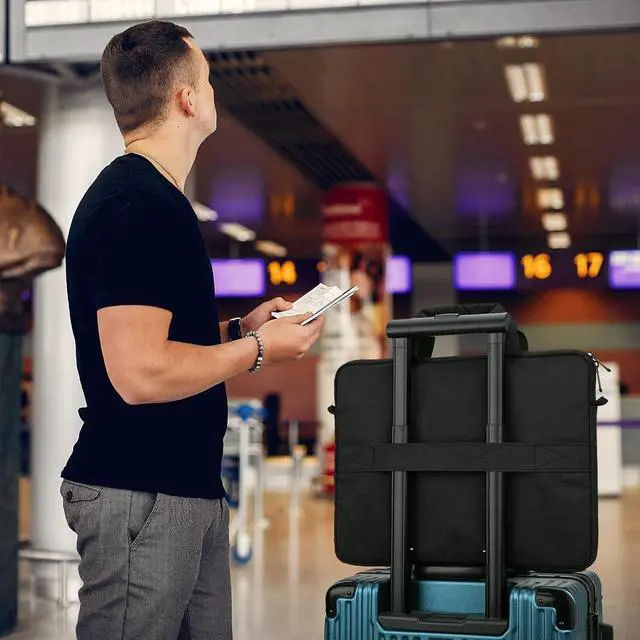Alt view image 6 of 6 - WERLEO 14-15 Inch Laptop Shoulder Messenger Bag Carrying Case Briefcase Slim Protective Computer Sleeve with Handle Strap Pocket for MacBook Acer ASUS HP Surface Dell Chromebook