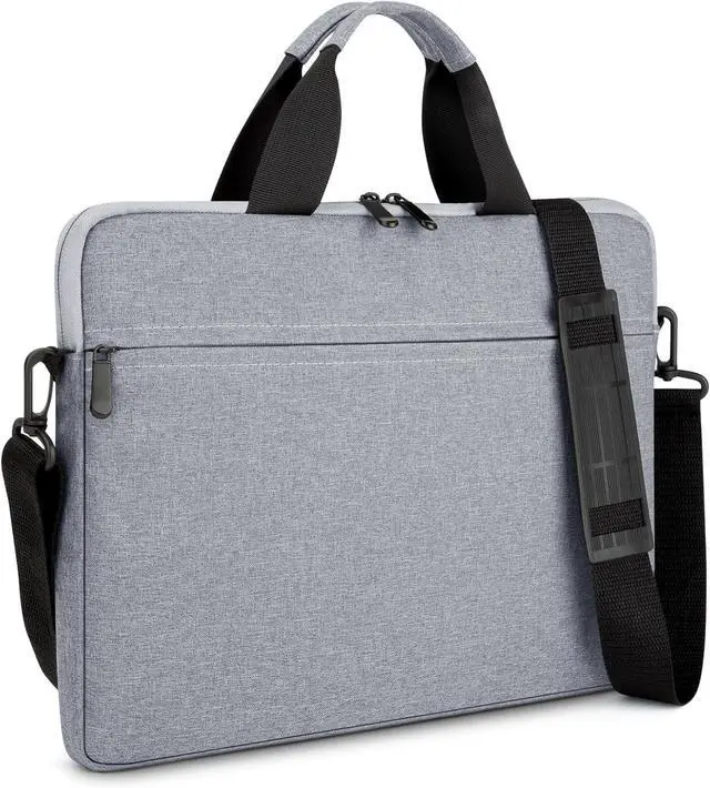 Main image of WERLEO 14-15 Inch Laptop Shoulder Messenger Bag Carrying Case Briefcase Slim Protective Computer Sleeve with Handle Strap Pocket for MacBook Acer ASUS HP Surface Dell Chromebook Grey
