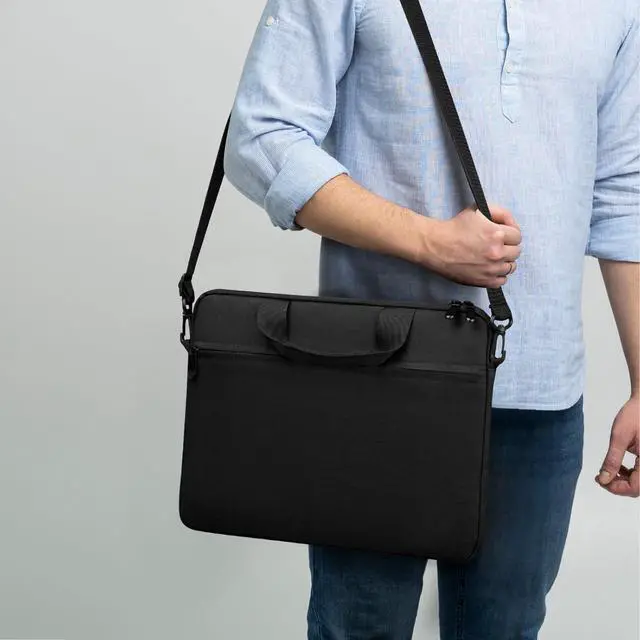 Alt view image 6 of 6 - WERLEO 15.6-16 Inch Laptop Sleeve Shoulder Bag Waterproof Notebook Chromebook Computer Carrying Case Compatible with 15.6 inch Acer Asus Dell HP Thinkpad