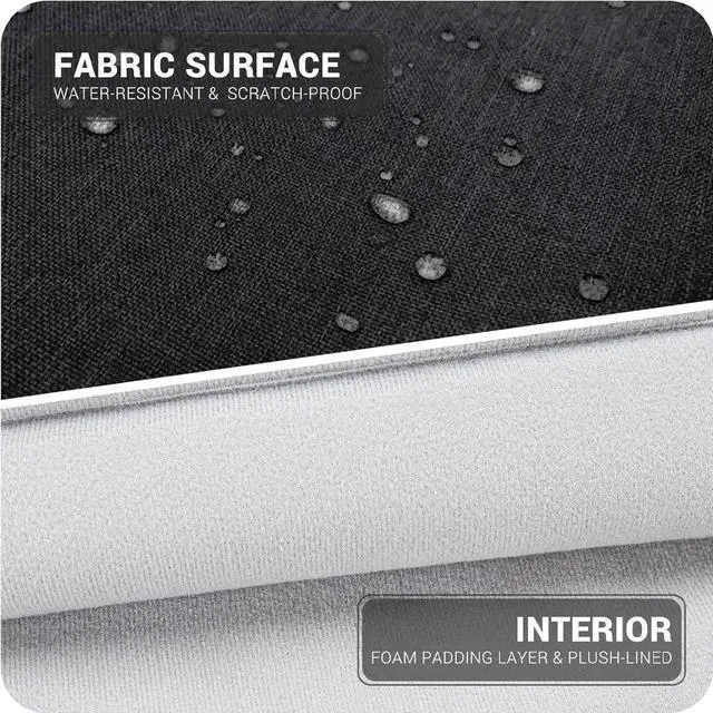 Alt view image 4 of 6 - WERLEO 15.6-16 Inch Laptop Sleeve Shoulder Bag Waterproof Notebook Chromebook Computer Carrying Case Compatible with 15.6 inch Acer Asus Dell HP Thinkpad
