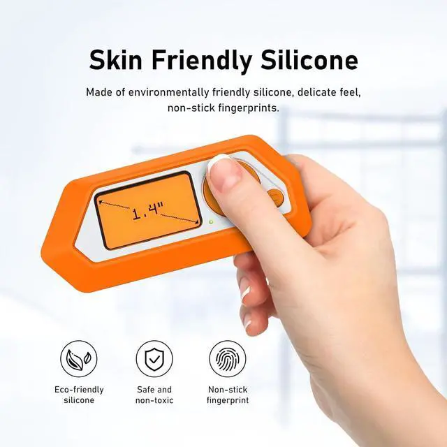 Alt view image 4 of 7 - WERLEO Protective Case Cover Case for Flipper Zero Soft Silicone Accessories - Fluorescent Orange Skin Glow in Dark