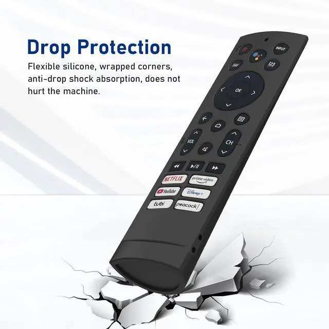 Alt view image 4 of 7 - WERLEO Silicone Case Cover for Voice Remote ERF3A90 for U7G U8 U9G Series 4K ULED