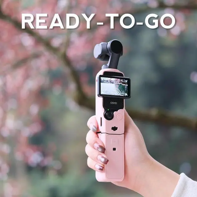 Alt view image 7 of 7 - WERLEO For Pocket 3 Case, Soft Silicone Protective Case Compatible with DJI Osmo Pocket 3 Creator Combo, Lightweight creen Protector Grip Cover Accessories Pink