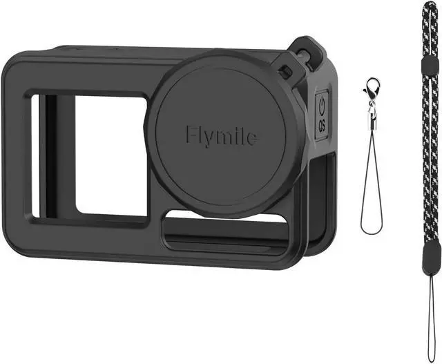 Main image of WERLEO  Silicone Case for OSMO Action 5 Pro, Shockproof Scratch-Resistant Protective Sleeve Cover Compatible with DJI Action 4/3, Camera Accessories with Lens Cap Wrist Strap Rope