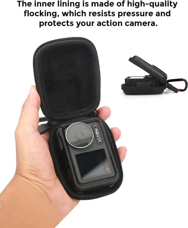 Alt view image 2 of 7 - WERLEO Small Action 5 Pro Case for DJI Camera, Action 4/3 Protective Case, Camera Case Compatible with GoPro/Insta360 Ace Pro Hero 13/12/11/10