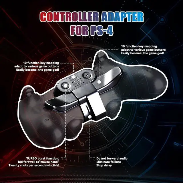 Alt view image 5 of 7 - WERLEO Back Paddles for PS4 Controller,Back Button Attachment Dominator Mod Kit Compatible with PS4 Controller, Paddles with Turbo & Memory Function, Plug and Play