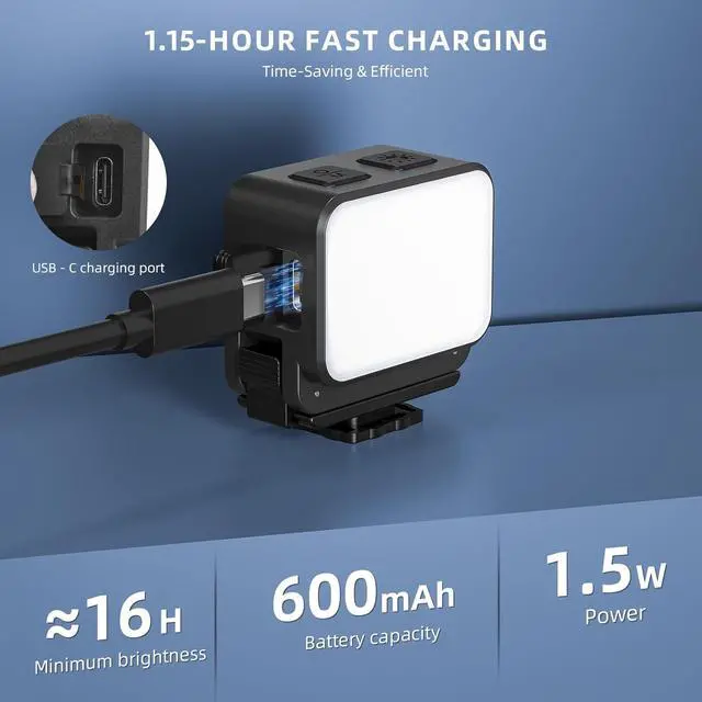 Alt view image 7 of 7 - WERLEO Pocket 3 Magnetic Mini LED Light Attachment, 8700K Adjustable Fill Video Light with Quick-Release Dual Cold Shoe Expansion Adapter for DJI Osmo Action 5 Pro/4/3 Camera Cage Accessories