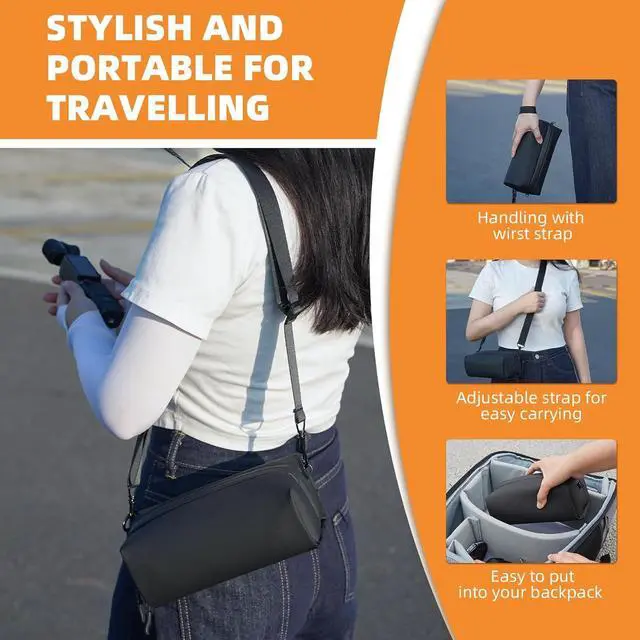 Alt view image 3 of 6 - WERLEO Pocket 3 Case for DJI Osmo Pocket 3, Portable Storage Shoulder Bag,Travel & Daily Carry Handbag for DJI Osmo Pocket 3 Creator Combo Camera Accessories