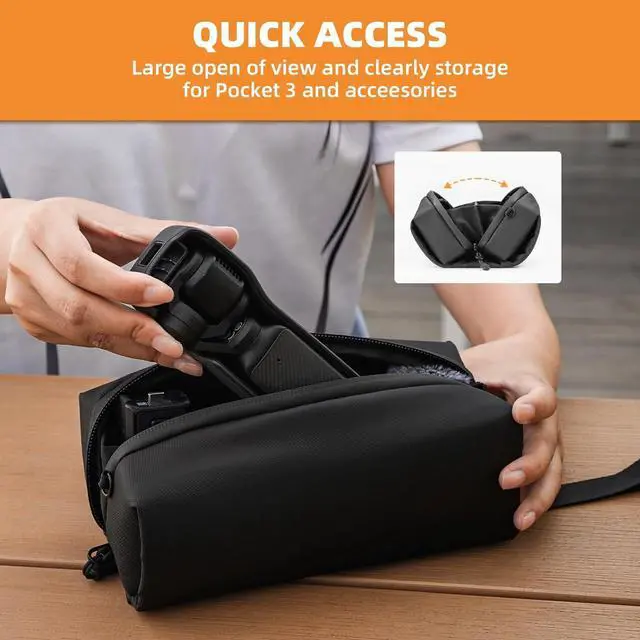Alt view image 4 of 6 - WERLEO Pocket 3 Case for DJI Osmo Pocket 3, Portable Storage Shoulder Bag,Travel & Daily Carry Handbag for DJI Osmo Pocket 3 Creator Combo Camera Accessories