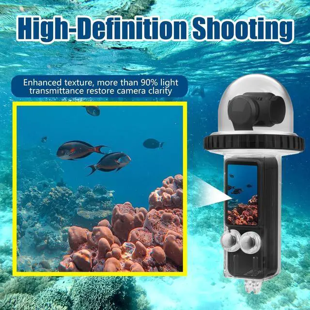 Alt view image 3 of 7 - WERLEO Waterproof Case for Osmo Pocket 3 40M/131FT Underwater Diving Case Protective Shell Compatible for DJI Osmo Pocket 3 Waterproof Accessories