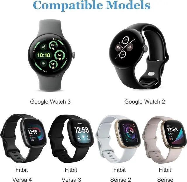 Alt view image 2 of 6 - WERLEO 2 Pack Charger for Google Pixel Watch 2, USB-A + Type-C Magnetic Charging Cable 3.3ft/100cm, Charge Cord for Google Pixel Watch 3 Smartwatch