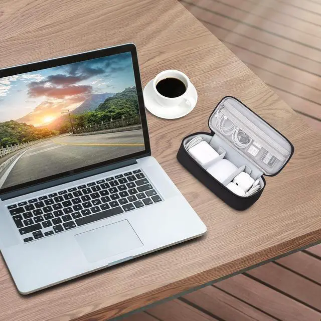 Alt view image 7 of 7 - WERLEO Cable Organizer Bag, Electronic Organizer Travel Case for Charger & Cords, Travel Accessories, Portable Power Bank