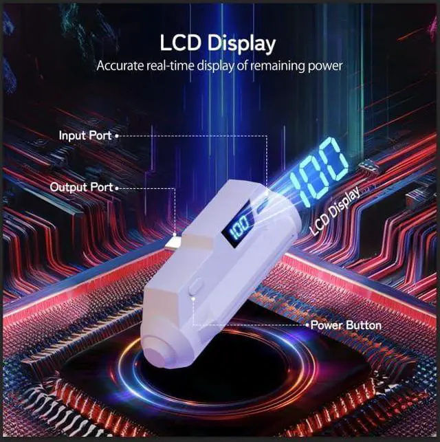Alt view image 2 of 7 - WERLEO 5000mAh Battery Pack for Meta Quest 2/3/3S With LCD Display, Fast 18W 9V/2A Head Strap Battery Charger for Quest 3S/3/2 Accessories -Lightweight & Rechargeble Extended Battery Extra VR Playtime