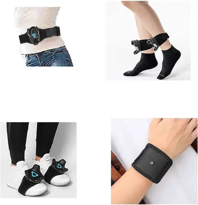 Alt view image 4 of 7 - WERLEO VR Tracker Belt for HTC Vive System Tracker Puck - Adjustable Belt Strap for Waist and Full-Body Tracking in Virtual Reality - 1 Waist Strap + 4 Wrist Strap+2 Extension Belt - No Tracker