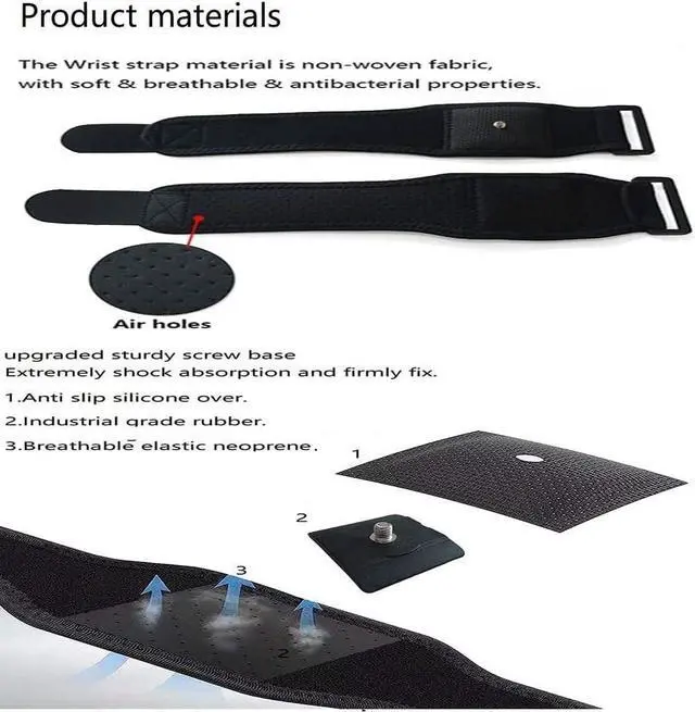 Alt view image 2 of 7 - WERLEO VR Tracker Belt for HTC Vive System Tracker Puck - Adjustable Belt Strap for Waist and Full-Body Tracking in Virtual Reality - 1 Waist Strap + 4 Wrist Strap+2 Extension Belt - No Tracker