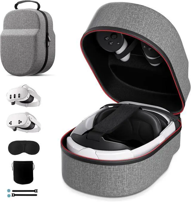 Main image of WERLEO Carrying Case for Meta Quest 3S/Quest 3/Quest 2, Compatible with BOBOVR/Kiwi Design/Official Head Strap, Portal Full Protection for Travel Storage