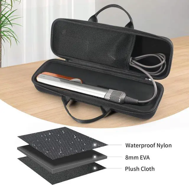 Alt view image 3 of 7 - WERLEO Travel Carrying Case for Dyson Airstrait HT01 Hair Straightener Hard Protective Case Storage Bag Layer Hair Accessories Tools Orgnizer