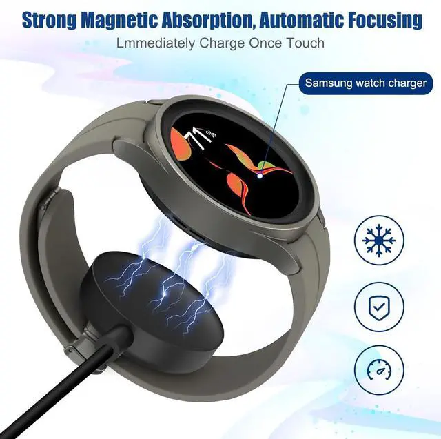 Alt view image 5 of 7 - WERLEO 2 in1 Samsung Watch Charger, 25W USB C Fast Charger Compatible with Galaxy Watch 8/7/6/6 Classic/5 Pro/5/4 /4 classic/3/Active2/1 and Galaxy S25/S24/S23 /S22/21/20 Note/Z Fold 6