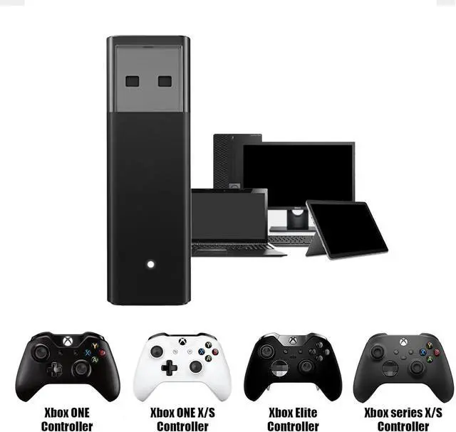 Alt view image 3 of 7 - WERLEO Wireless Adapter for Controller Xbox One X/One S / Series X/S/Elite, Compatible with Windows 11/10/11/8/8.1/7