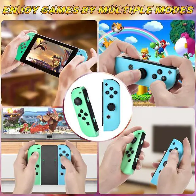 Alt view image 5 of 7 - WERLEO Replacement for Switch Controller Work with Switch/Lite/OLED,Wireless Gamepad Support Dual Vibration,6-Axis Gyro,Wake-up,Motion Controls,Screenshot, L/R