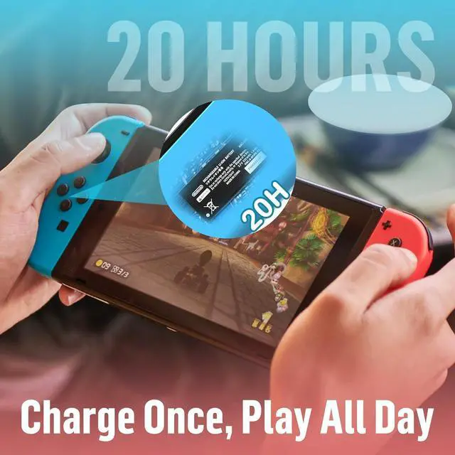 Alt view image 5 of 7 - WERLEO Replacement for Switch Controller Work with Switch/Lite/OLED,Wireless Gamepad Support Dual Vibration,6-Axis Gyro,Wake-up,Motion Controls,Screenshot, L/R Red