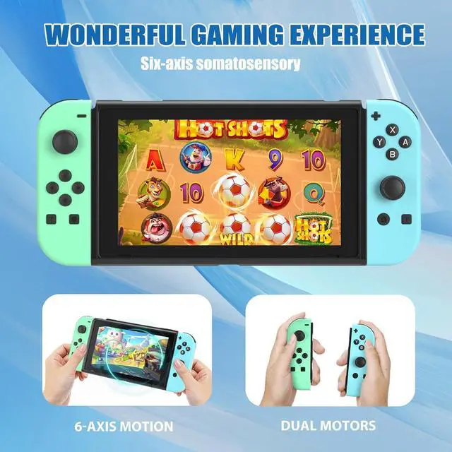 Alt view image 3 of 6 - WERLEO Wireless RGB Gaming Controller for Nintendo Switch/Led/Lite - L/R Switch Controller with Dual Vibration/Wake-up/Motion Control/RGB light