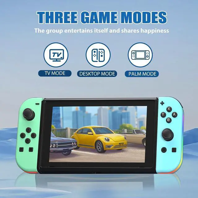 Alt view image 6 of 6 - WERLEO Wireless RGB Gaming Controller for Nintendo Switch/Led/Lite - L/R Switch Controller with Dual Vibration/Wake-up/Motion Control/RGB light