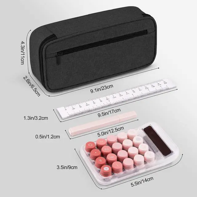Alt view image 5 of 7 - WERLEO Large Pencil Case, Big Storage Organizer for Stationery, Back - to - School Essential, Teacher Must - have, Big Pencil Pouch Bag, Marker Case School Supplies for College & High School