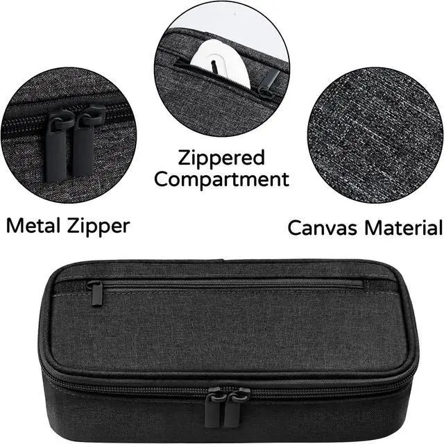 Alt view image 3 of 7 - WERLEO Large Pencil Case, Big Storage Organizer for Stationery, Back - to - School Essential, Teacher Must - have, Big Pencil Pouch Bag, Marker Case School Supplies for College & High School