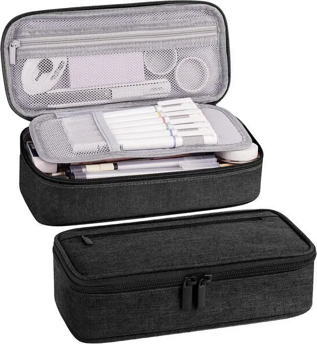 Main image of WERLEO Large Pencil Case, Big Storage Organizer for Stationery, Back - to - School Essential, Teacher Must - have, Big Pencil Pouch Bag, Marker Case School Supplies for College & High School