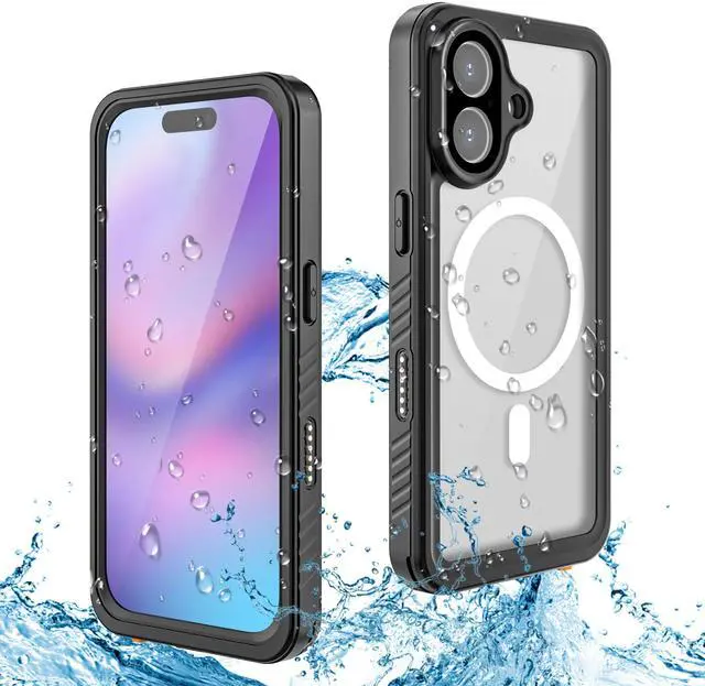 Main image of WERLEO For iPhone 17 Case Waterproof, Compatible with MagSafe Built-in Screen & Camera Protector Camera Control Button IP68 Underwater Full Body Military Dropproof Shockproof Phone Cover
