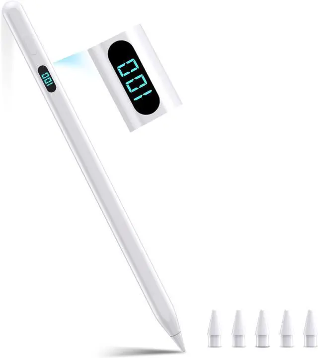 Main image of WERLEO iPad Stylus Pencil (5 Extra Tips) with Magnetic Attachment,USB-C Faster Charge,Tilt Sensitivity Palm Rejection,Compatible with2018-2025 iPad ProM4/12.9/11,Air M3/M2/3/4/5,iPad6-11,Mini5/6/7Gen