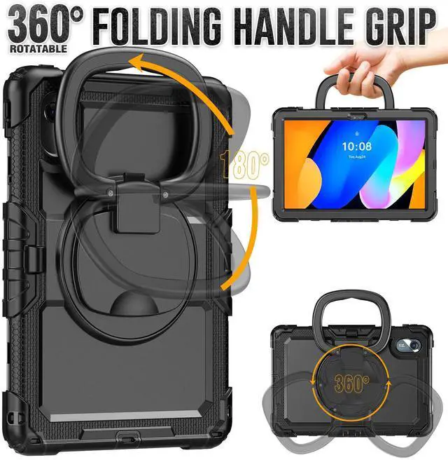 Alt view image 4 of 7 - WERLEO Case for Lenovo Idea Tab 11 inch 2025/Tab K11 Gen 2 11"/Lenovo Tab M11/ K11 LTE 11'' 2024 Shockproof Cover with Screen Protector/Pen Holder/Rotating Hand Strap/Stand