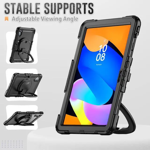 Alt view image 3 of 7 - WERLEO Case for Lenovo Idea Tab 11 inch 2025/Tab K11 Gen 2 11"/Lenovo Tab M11/ K11 LTE 11'' 2024 Shockproof Cover with Screen Protector/Pen Holder/Rotating Hand Strap/Stand