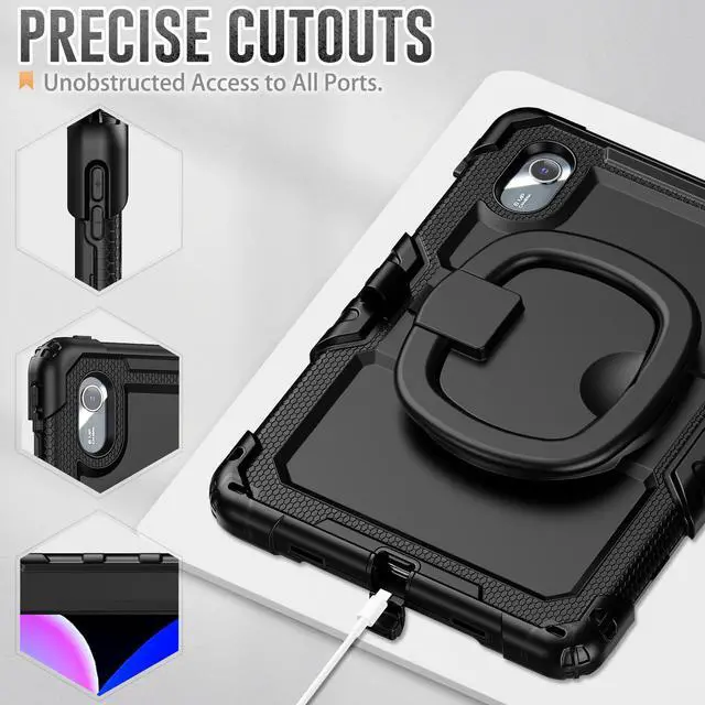 Alt view image 6 of 7 - WERLEO Case for Lenovo Idea Tab 11 inch 2025/Tab K11 Gen 2 11"/Lenovo Tab M11/ K11 LTE 11'' 2024 Shockproof Cover with Screen Protector/Pen Holder/Rotating Hand Strap/Stand