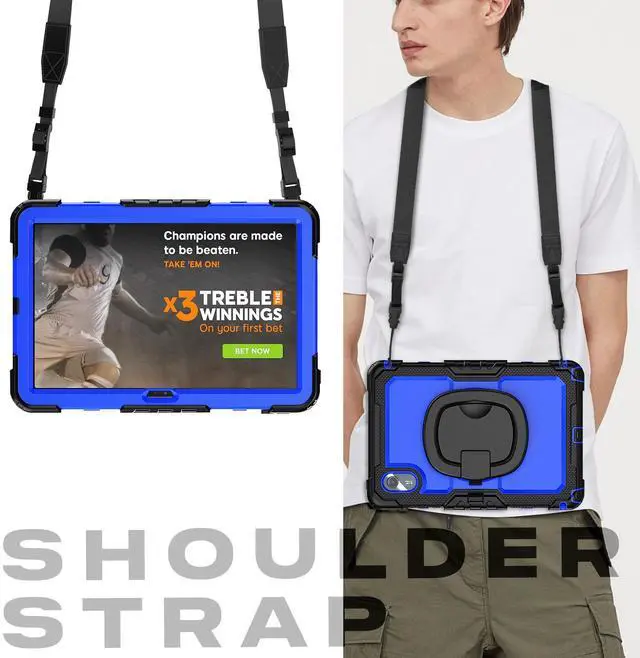 Alt view image 7 of 7 - WERLEO Case for Lenovo Idea Tab 11 inch 2025/Tab K11 Gen 2 11"/Lenovo Tab M11/ K11 LTE 11'' 2024 Shockproof Cover with Screen Protector/Pen Holder/Rotating Hand Strap/Stand Blue