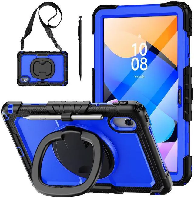 Main image of WERLEO Case for Lenovo Idea Tab 11 inch 2025/Tab K11 Gen 2 11"/Lenovo Tab M11/ K11 LTE 11'' 2024 Shockproof Cover with Screen Protector/Pen Holder/Rotating Hand Strap/Stand Blue