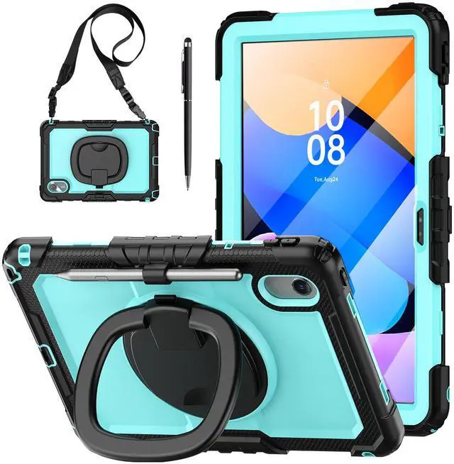 Main image of WERLEO Case for Lenovo Idea Tab 11 inch 2025/Tab K11 Gen 2 11"/Lenovo Tab M11/ K11 LTE 11'' 2024 Shockproof Cover with Screen Protector/Pen Holder/Rotating Hand Strap/Stand Light Blue