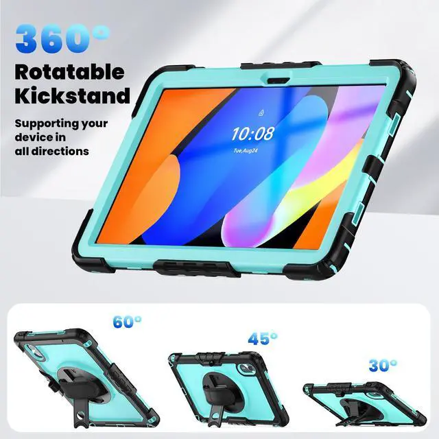Alt view image 4 of 7 - WERLEO Case for Lenovo Idea Tab 11 inch 2025/Tab K11 Gen 2 11" 2025/Lenovo Tab M11/ K11 LTE 11'' 2024 Shockproof Cover with Screen Protector/Pencil Holder/Rotating Hand Strap/Stand/Stylus Pen