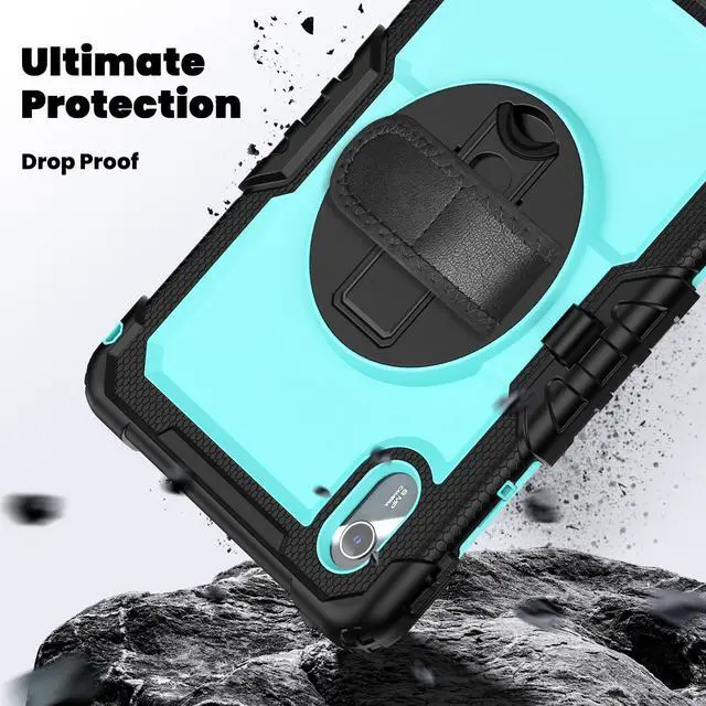 Alt view image 2 of 7 - WERLEO Case for Lenovo Idea Tab 11 inch 2025/Tab K11 Gen 2 11" 2025/Lenovo Tab M11/ K11 LTE 11'' 2024 Shockproof Cover with Screen Protector/Pencil Holder/Rotating Hand Strap/Stand/Stylus Pen