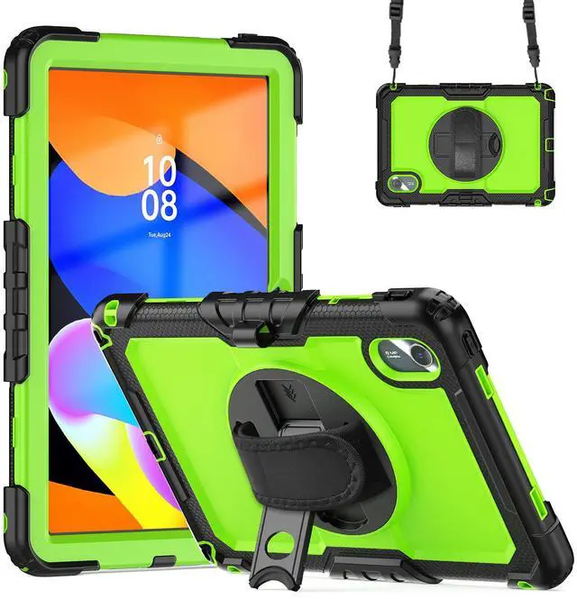 Main image of WERLEO Case for Lenovo Idea Tab 11 inch 2025/Tab K11 Gen 2 11" 2025/Lenovo Tab M11/ K11 LTE 11'' 2024 Shockproof Cover with Screen Protector/Pencil Holder/Rotating Hand Strap/Stand/Stylus Pen Green