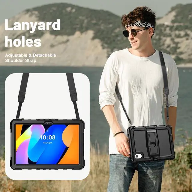 Alt view image 7 of 7 - WERLEO Case for Lenovo Idea Tab 11 inch 2025/Tab K11 Gen 2 11" 2025/Lenovo Tab M11/ K11 LTE 11'' 2024 Shockproof Cover with Pencil Holder/Shoulder Strap/Stand