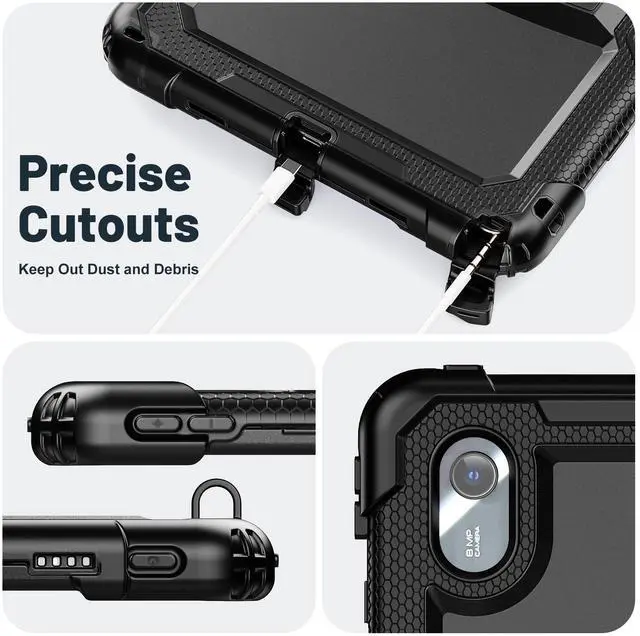 Alt view image 6 of 7 - WERLEO Case for Lenovo Idea Tab 11 inch 2025/Tab K11 Gen 2 11" 2025/Lenovo Tab M11/ K11 LTE 11'' 2024 Shockproof Cover with Pencil Holder/Shoulder Strap/Stand