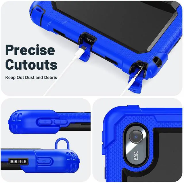 Alt view image 4 of 7 - WERLEO Case for Lenovo Idea Tab 11 inch 2025/Tab K11 Gen 2 11" 2025/Lenovo Tab M11/ K11 LTE 11'' 2024 Shockproof Cover with Pencil Holder/Shoulder Strap/Stand Blue