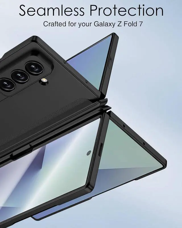 Alt view image 7 of 7 - WERLEO for Samsung Galaxy Z Fold 7 Case with Hinge Protection, [Built-in Screen Protector] [Adjustable Kickstand] Shockproof Slim Fit All-inclusive Protective Phone Cover for Galaxy Z Fold 7 2025